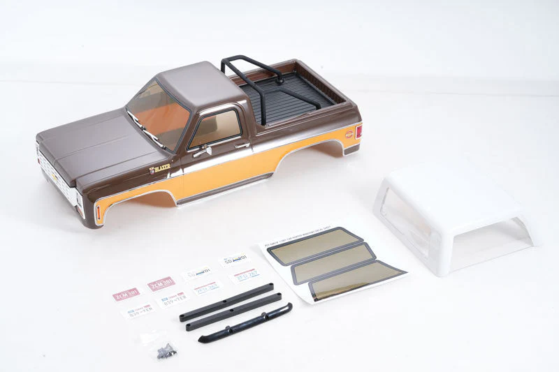 1:10 CHEVROLET K5 BLAZER CAR BOBY ASSEMBLY PAINTED (BROWN/ORANGE/BLACK) - Image 3
