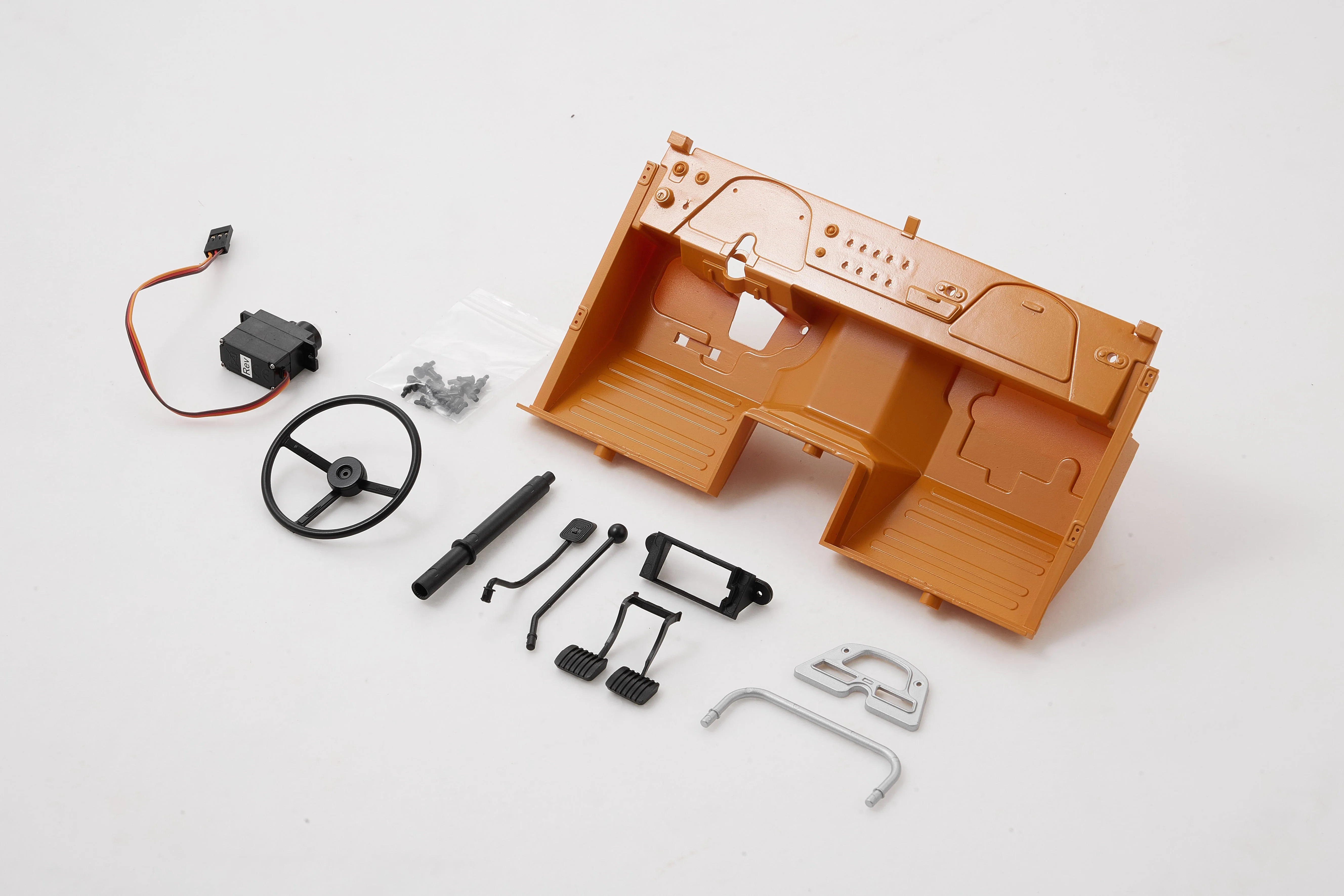 1:10 Toyota FJ40 STEERING WHEEL AND NSTRUMENT PANEL SET - Image 2