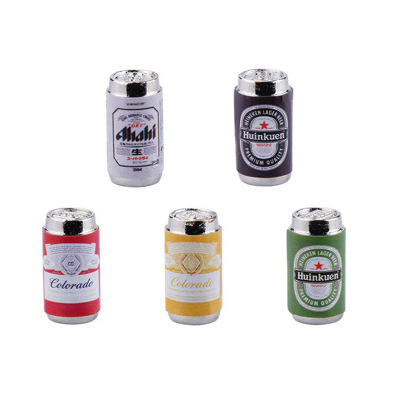 1:24 Mini Beer Cans 6Pcs Decoration - Image 2