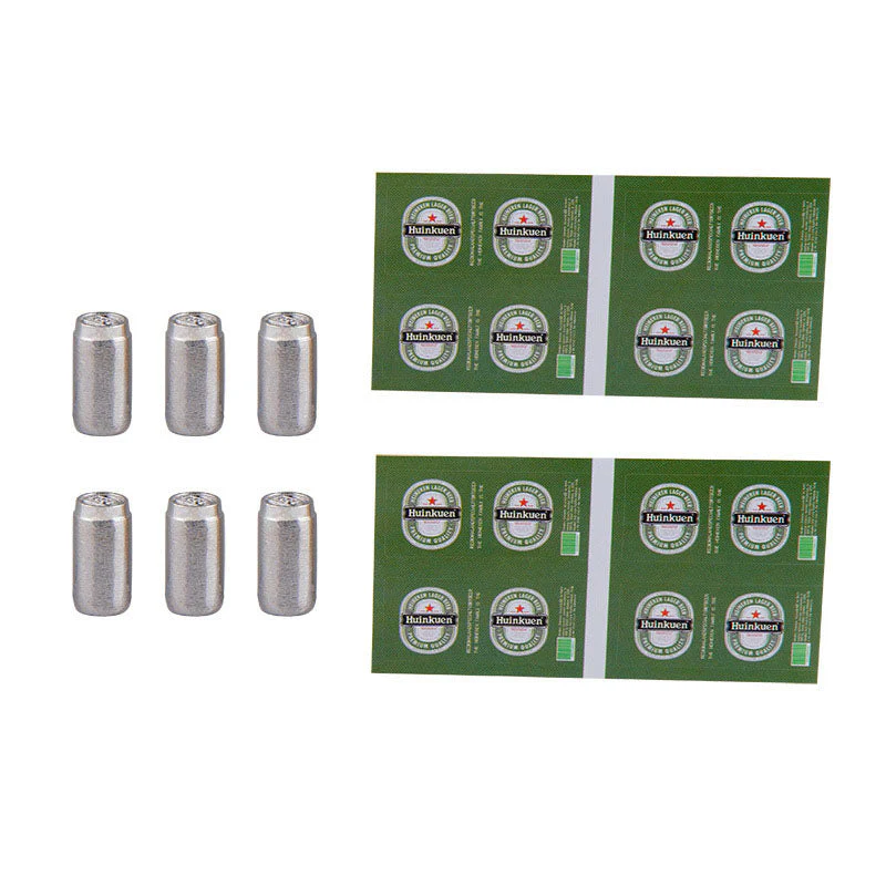 1:24 Mini Beer Cans 6Pcs Decoration - Image 7