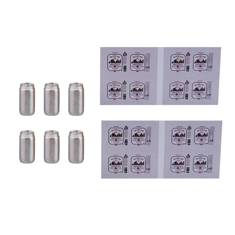 1:24 Mini Beer Cans 6Pcs Decoration - Image 9