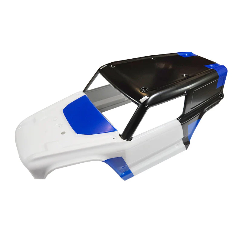 1:7 Ridge Racer U4 DB Body (Clear/Blue/Red) - Image 2