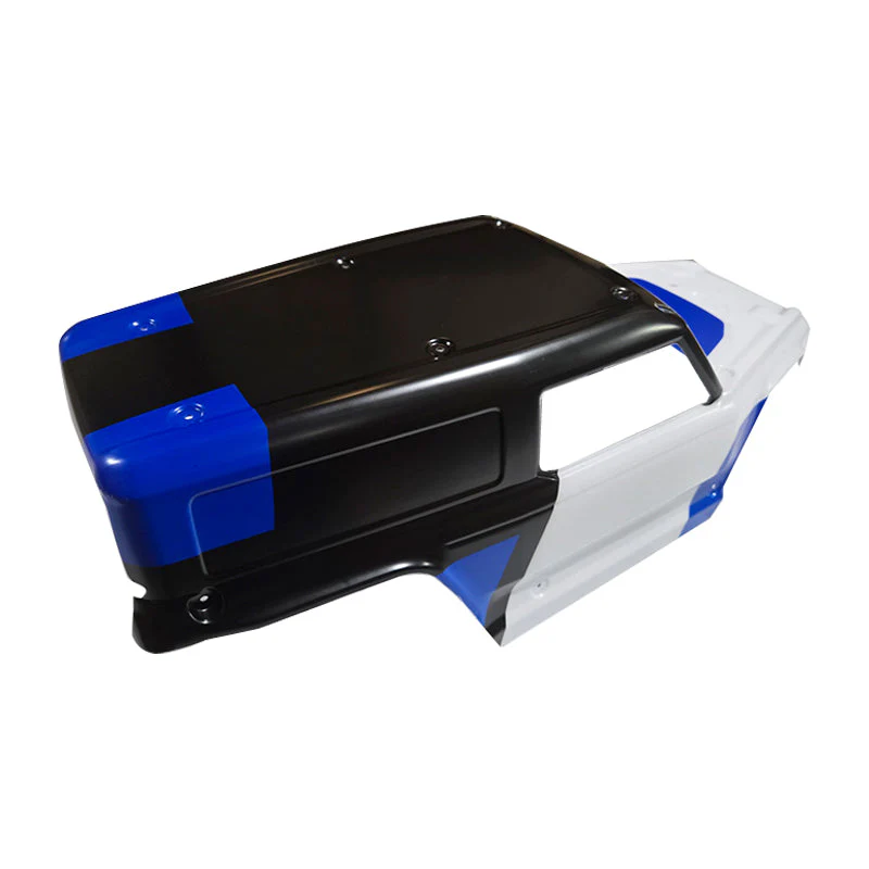 1:7 Ridge Racer U4 DB Body (Clear/Blue/Red) - Image 3
