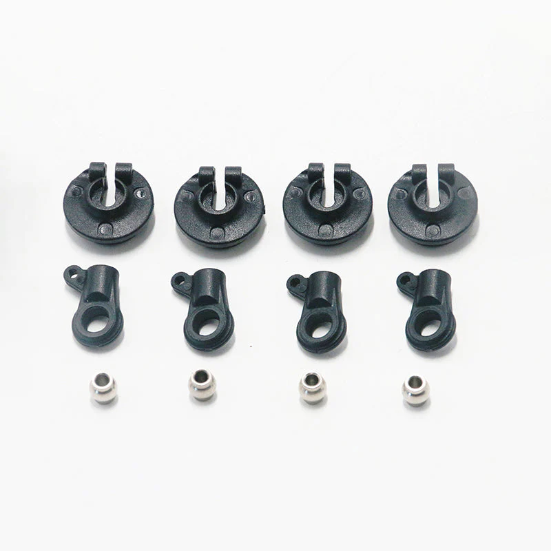 1:7 Ridge Racer U4 Shock Rod End and Spring Cups
