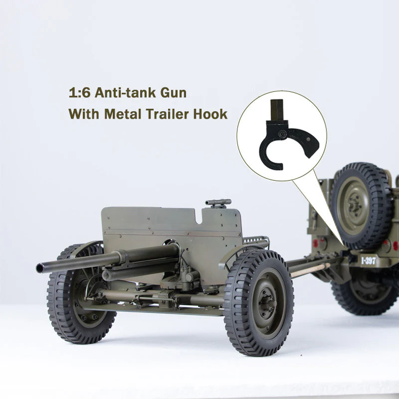 Anti-tank Gun/ Trailer/ Machine Gun/ Canvas Top for 1:6 / 1:12 1941 MB Scaler - Image 2