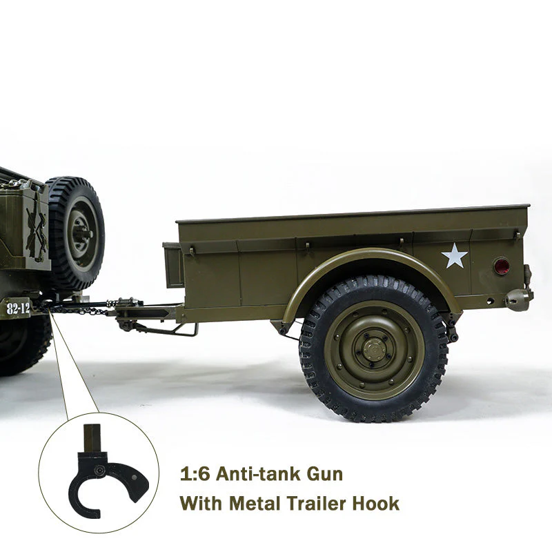 Anti-tank Gun/ Trailer/ Machine Gun/ Canvas Top for 1:6 / 1:12 1941 MB Scaler - Image 7