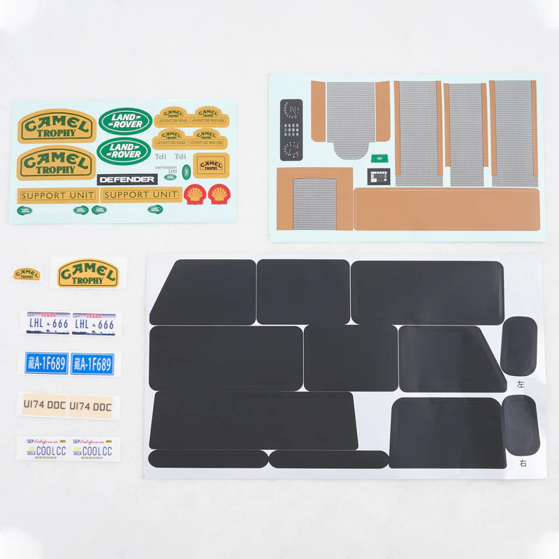 FCX10 Defender 110 Decal Sheet Set