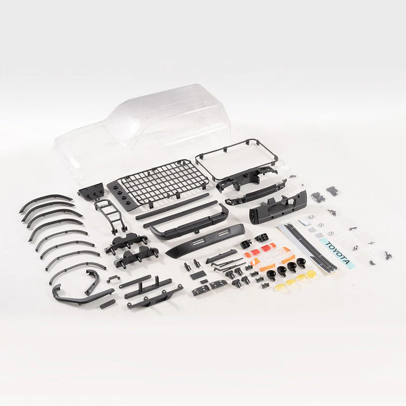 FCX10 TOYOTA LC80 CLEAR CAR BOBY PARTS