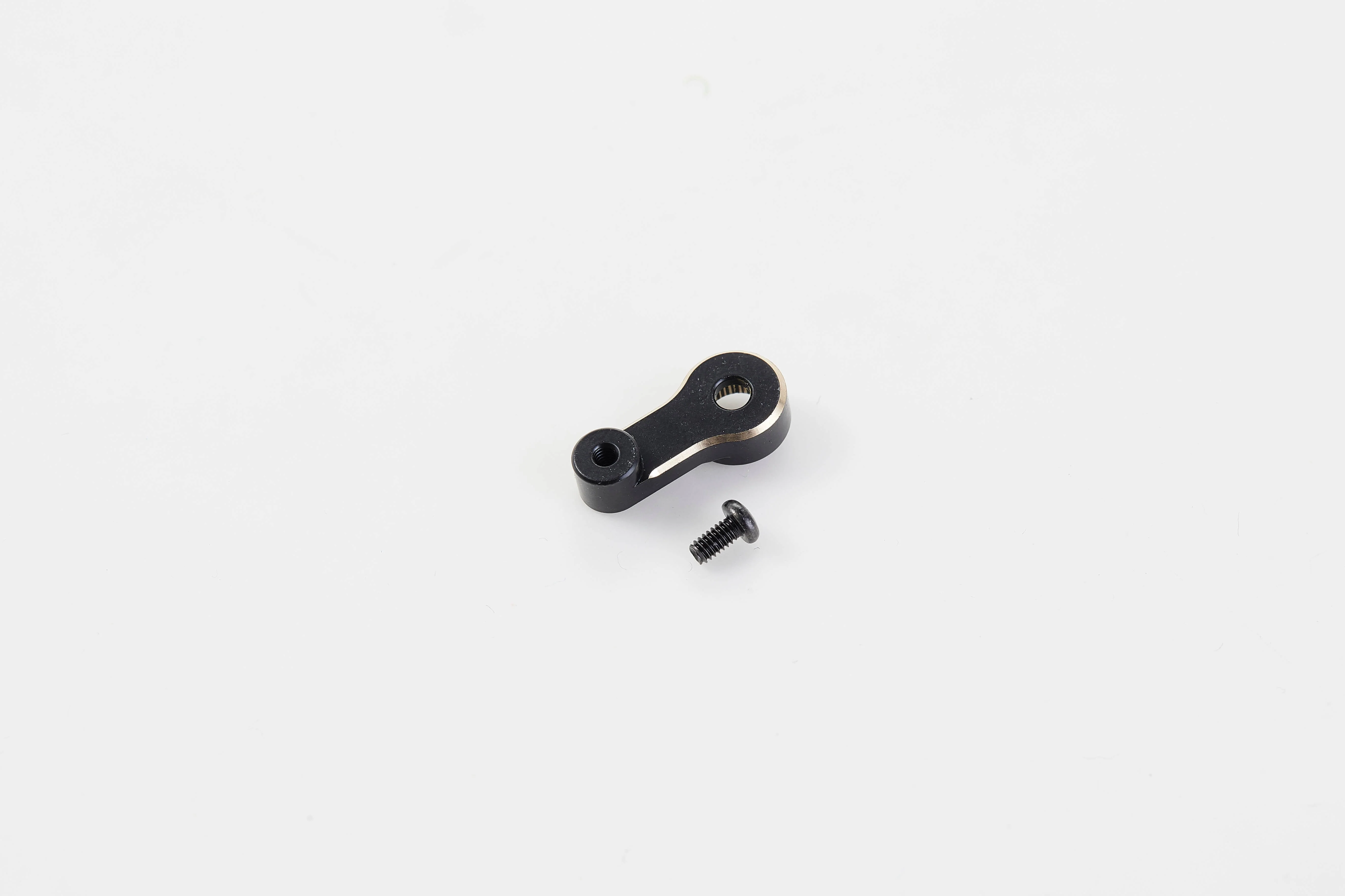Upgrade Parts - FCX24/FCX18 BRASS STEERING SERVO ARM HORN BLACK