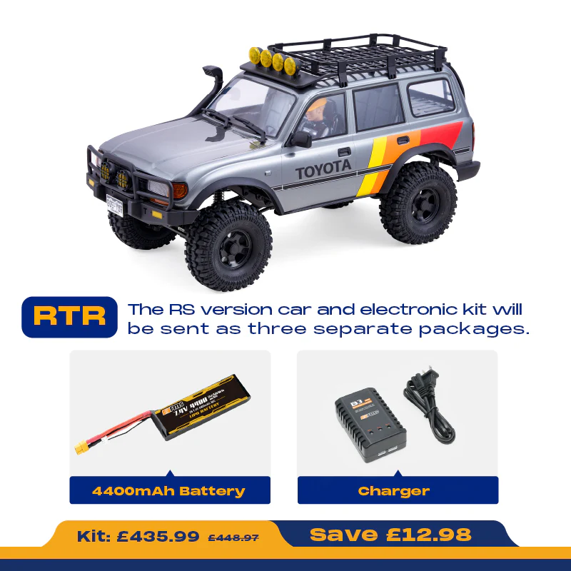 FMS 1:10 FCX10 LC80 Toyota Land Cruiser 80 RS - Image 19