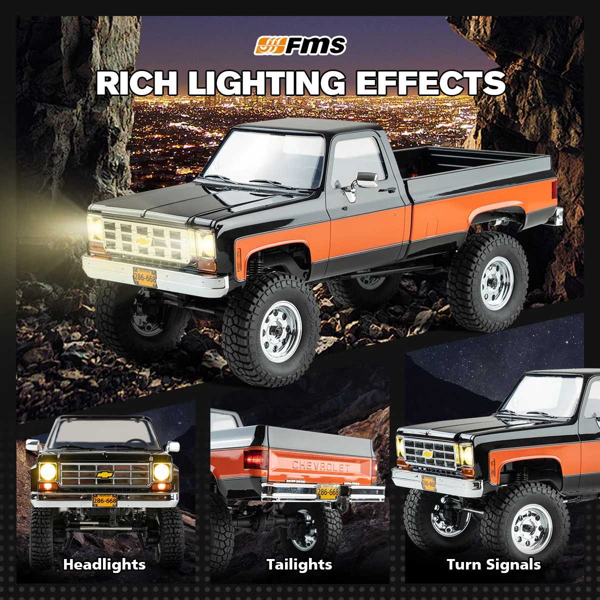 FMS 1:18 FCX18S Chevrolet K10 S V2 RTR - Image 3