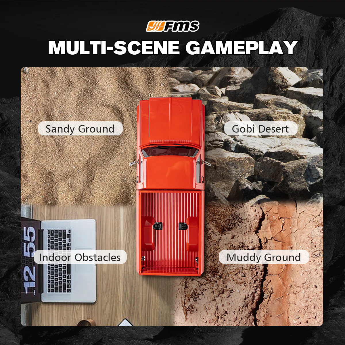 FMS 1:18 FCX18S Chevrolet K10 S V2 RTR - Image 4