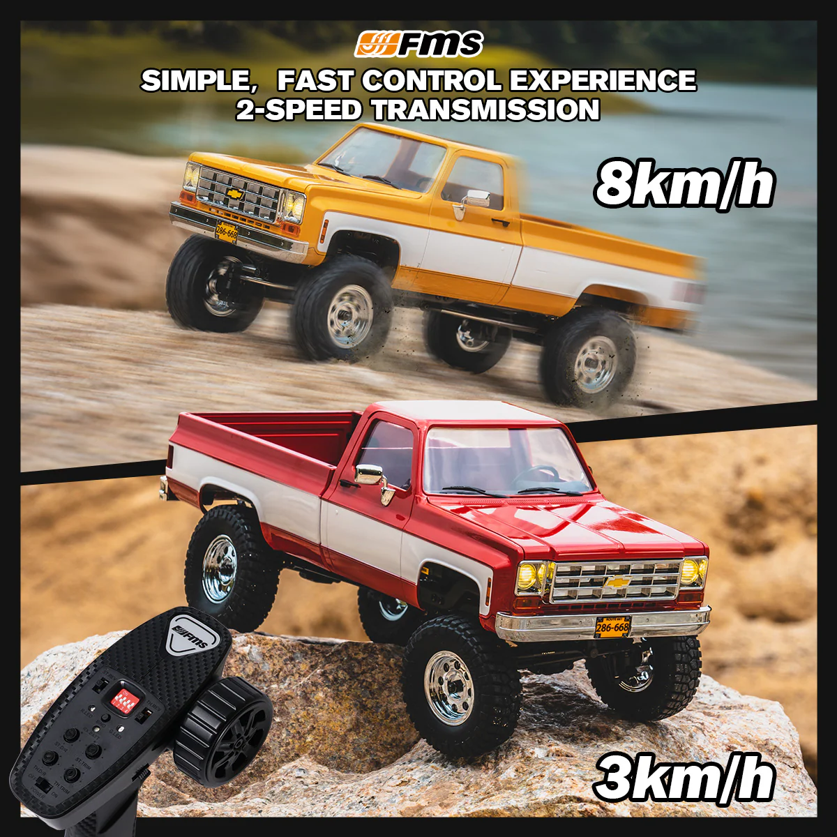 FMS 1:18 FCX18S Chevrolet K10 S V2 RTR - Image 5