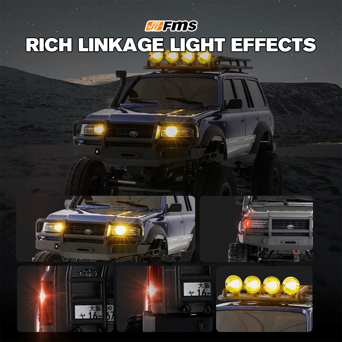 FMS 1:18 FCX18S LC80 Toyota Land Cruiser 80 S V2 RTR - Image 4